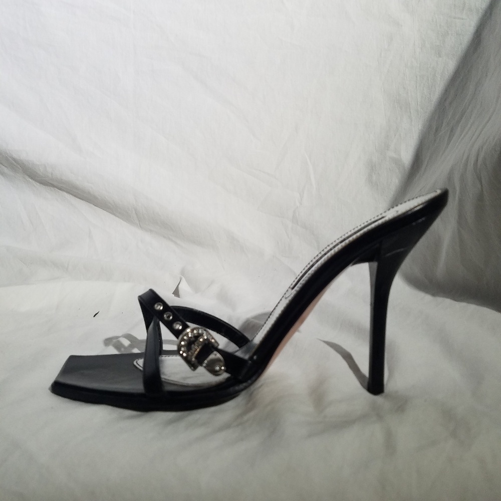 FINAL MARIO BOLOGNA Black Heeled Sandals